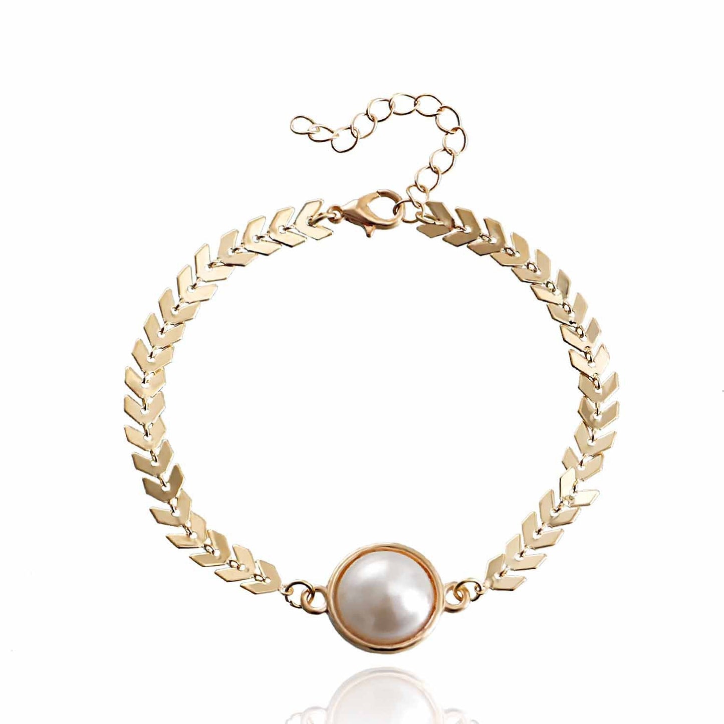 Wheat Chain Pearl Bracelets
