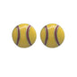 Rhinestone Football & Rugby Earrings for Women - Sparkling Sports Fan Dangle Drop Stud Earrings