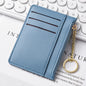 Ultra-thin new card bag for women, small and simple multi-card zipper change bag, large-capacity ID card holder, card holder.