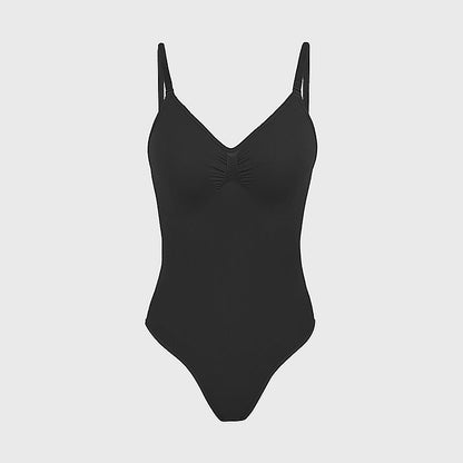 Deep V Bodysuit with Push-Up & Tummy Control