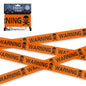 Halloween Warning Strip Tape - Plastic Isolation Decoration Tape for Horror Atmosphere