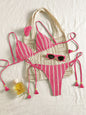 Bikini Set Special Multi color Double Strap Swimsuit Women's Bathing Suit