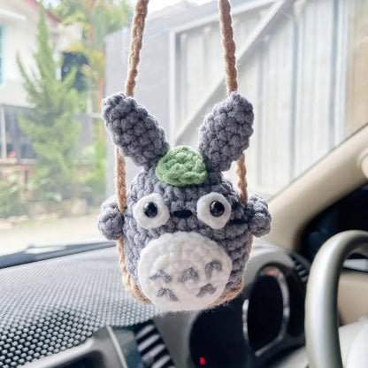 Car plant pendant Car decoration Rearview mirror pendant Creative wool in the car