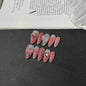 Heart Lock Love Bubble Love Chain Whitening Press on NailsHandcrafted Nails Removable