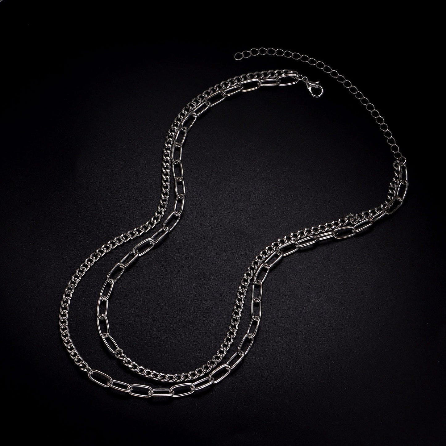 Multi Layer Chain Necklace Punk Trendy Choker Necklace