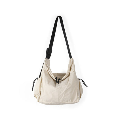 Student Versatile Casual Nylon Tote Bag Women, Design Thin and Large Capacity Shoulder Crossbody Bag,