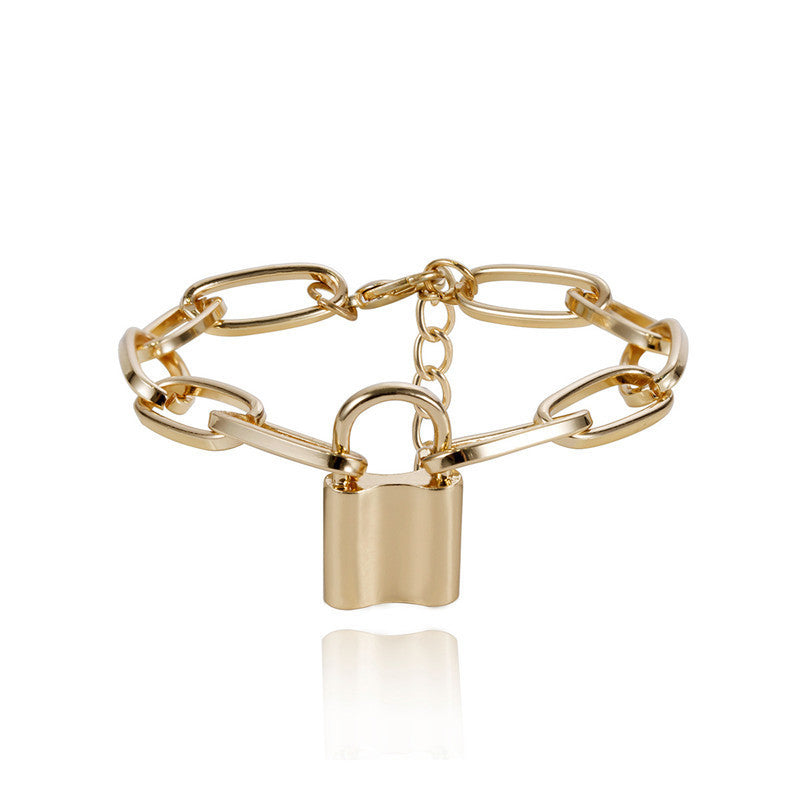 Link Chain Lock Bracelet