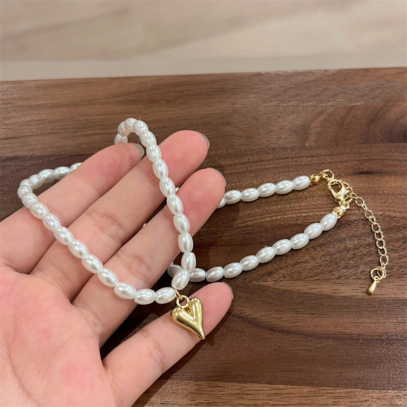 Fashion Pearl Beaded Choker Necklace Jewelry for Women Girls