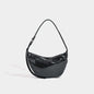 Retro red women's bag, pleated oval casual bag, shoulder bag, shoulder bag, hobo bag for women