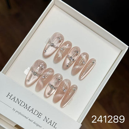 1028- Handmade press on nails fake nails removable
