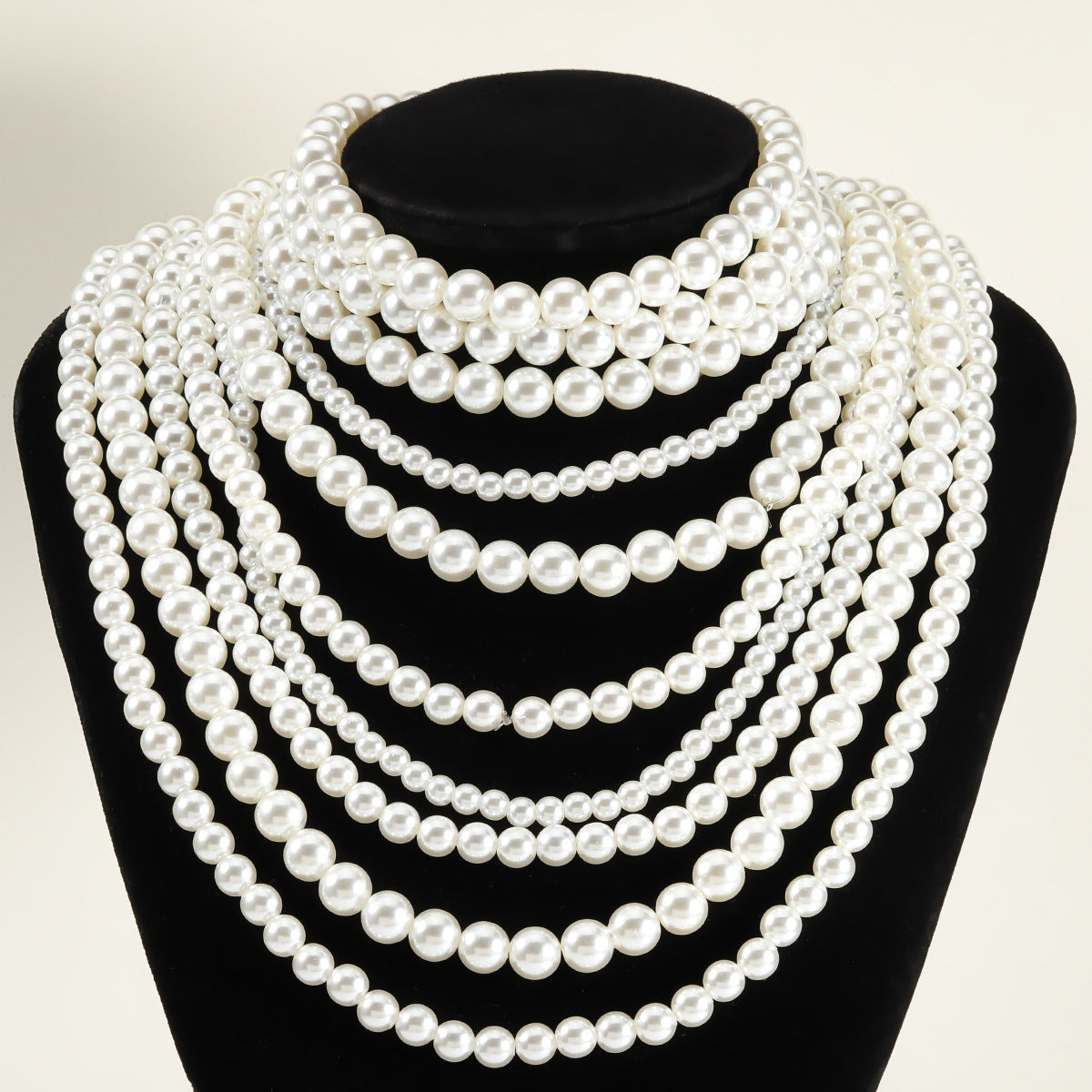 Imitation Pearl Multi-layered Women's Necklace Exaggerated