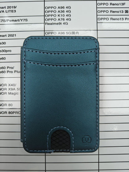 Magsafe ring magnetic card case  for iPhone17 card anti-theft brush 16/15/14/13 zipper change bag Wallet Magnetic Card Holder RFID Blocking, PU Leather Minimalist Phone Wallet Compatible with MagSafe Phones