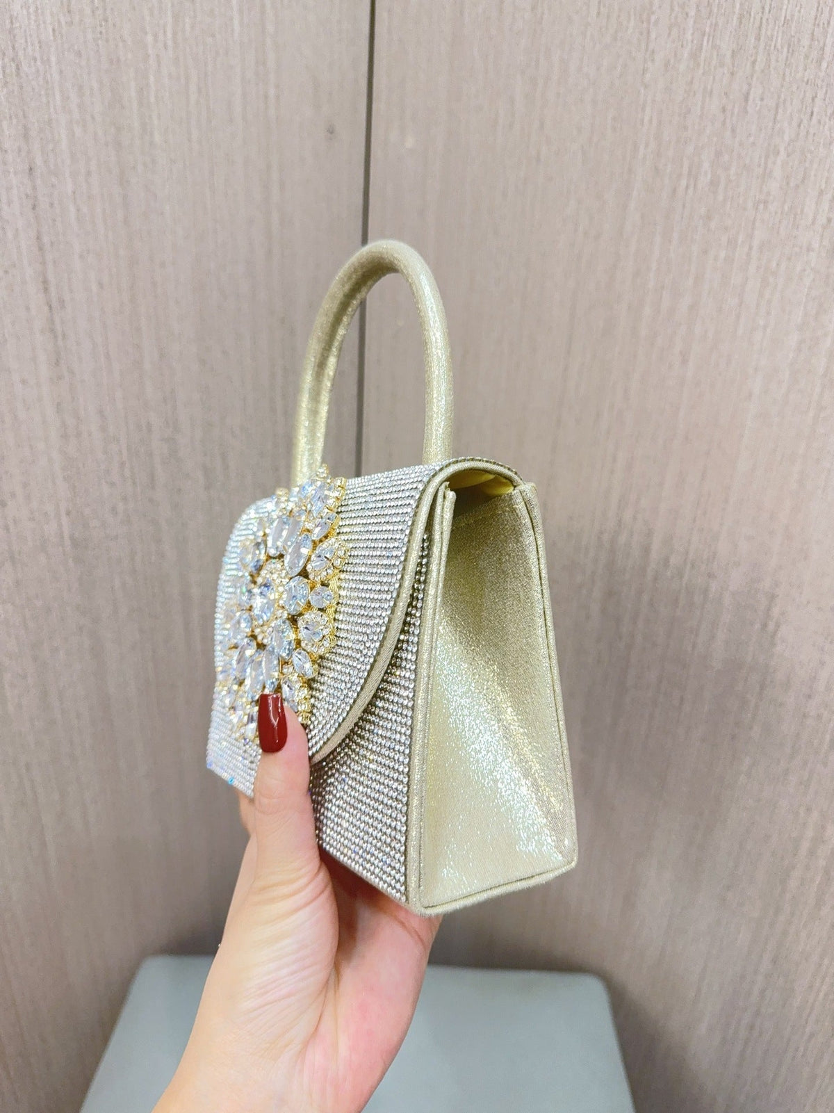Women's Sparkly Rhinestone Glitter Clutch Purse Evening Handbag Shoulder Bag