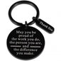 Stainless Steel Keychain Thanksgiving Inspirational Gifts for Family, Friends and Colleagues