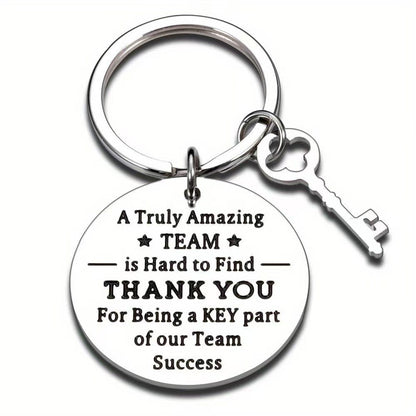 Stainless Steel Keychain Thanksgiving Inspirational Gifts for Family, Friends and Colleagues
