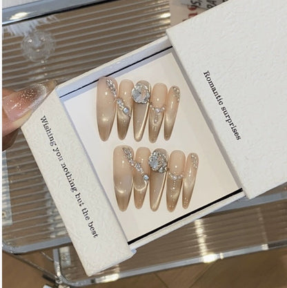 1034- Handmade press on nails fake nails removable
