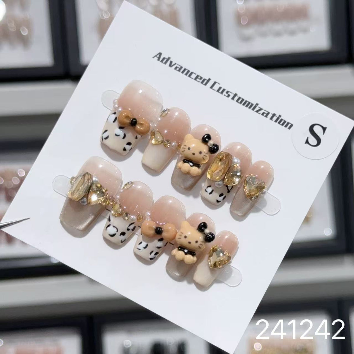 1031- Handmade press on nails fake nails removable