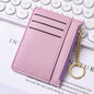 Ultra-thin new card bag for women, small and simple multi-card zipper change bag, large-capacity ID card holder, card holder.