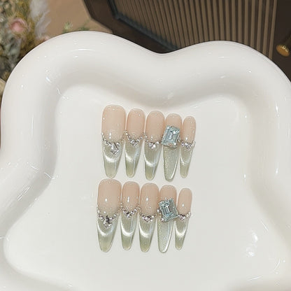 1035- Handmade press on nails fake nails removable
