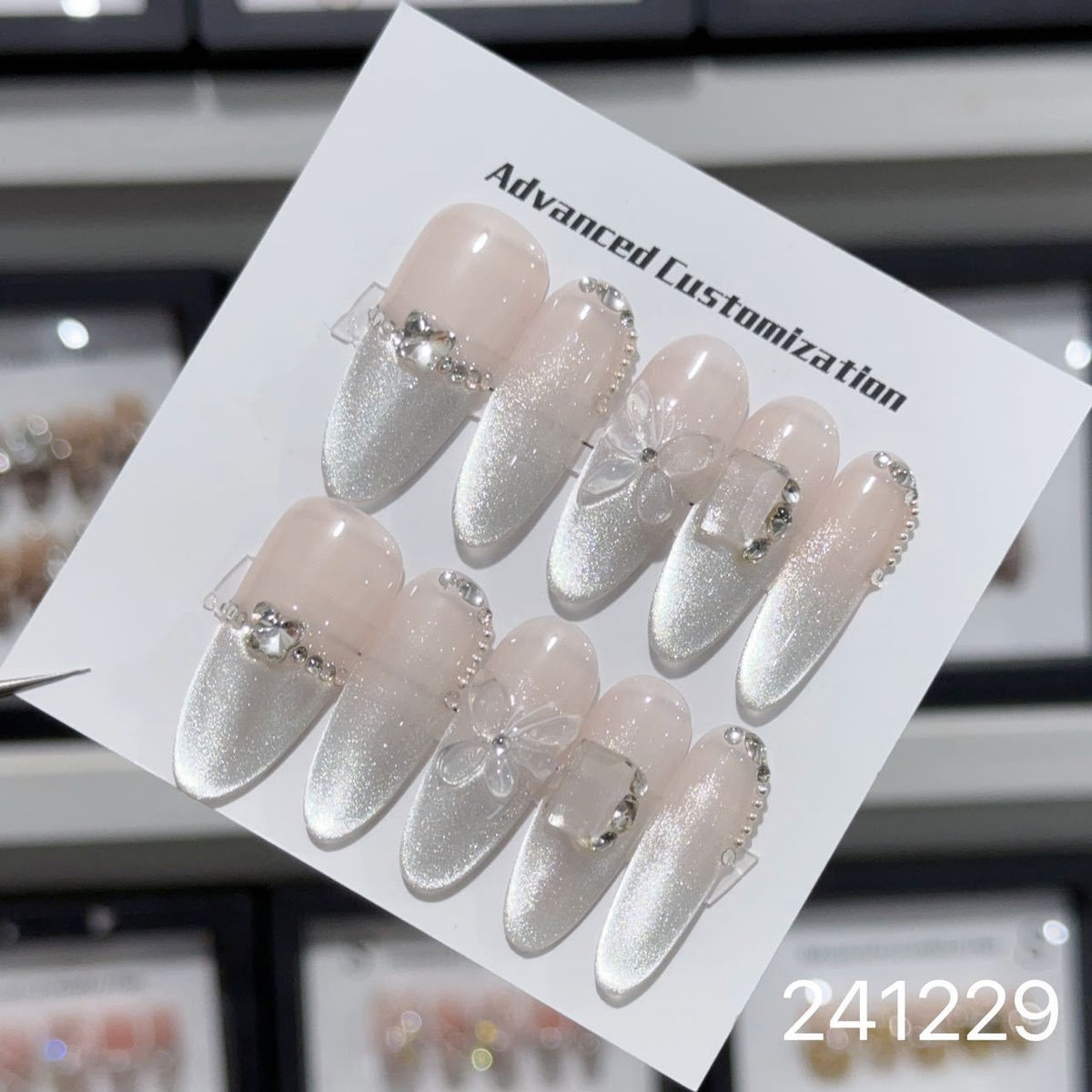 1028- Handmade press on nails fake nails removable