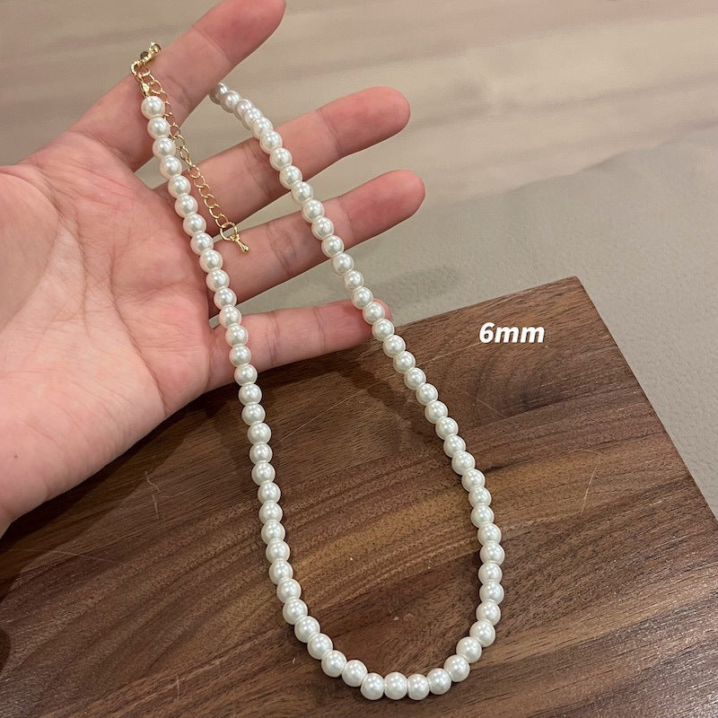 Fashion Pearl Beaded Choker Necklace Jewelry for Women Girls