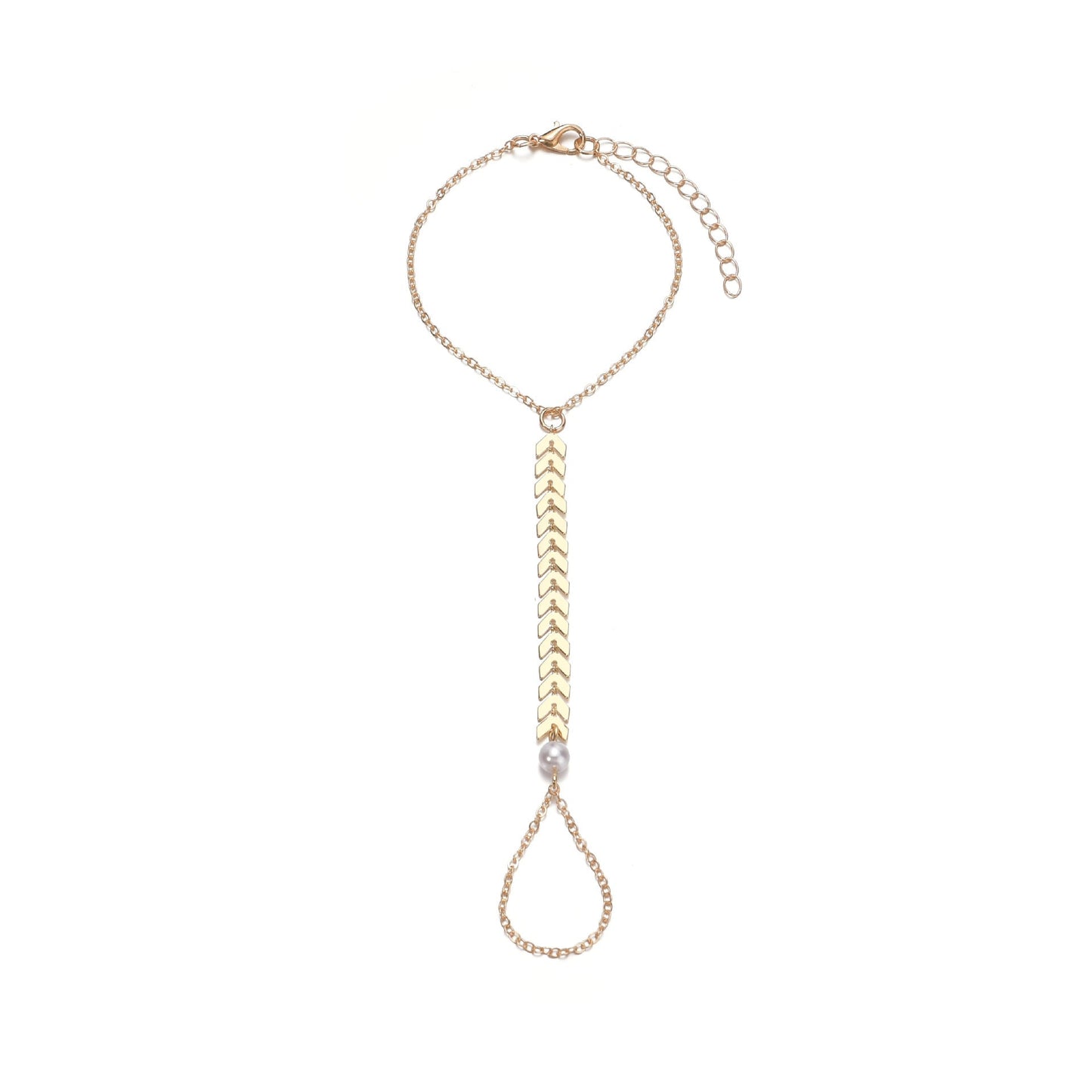 Wheat Chain Elegant Pearl Bracelet