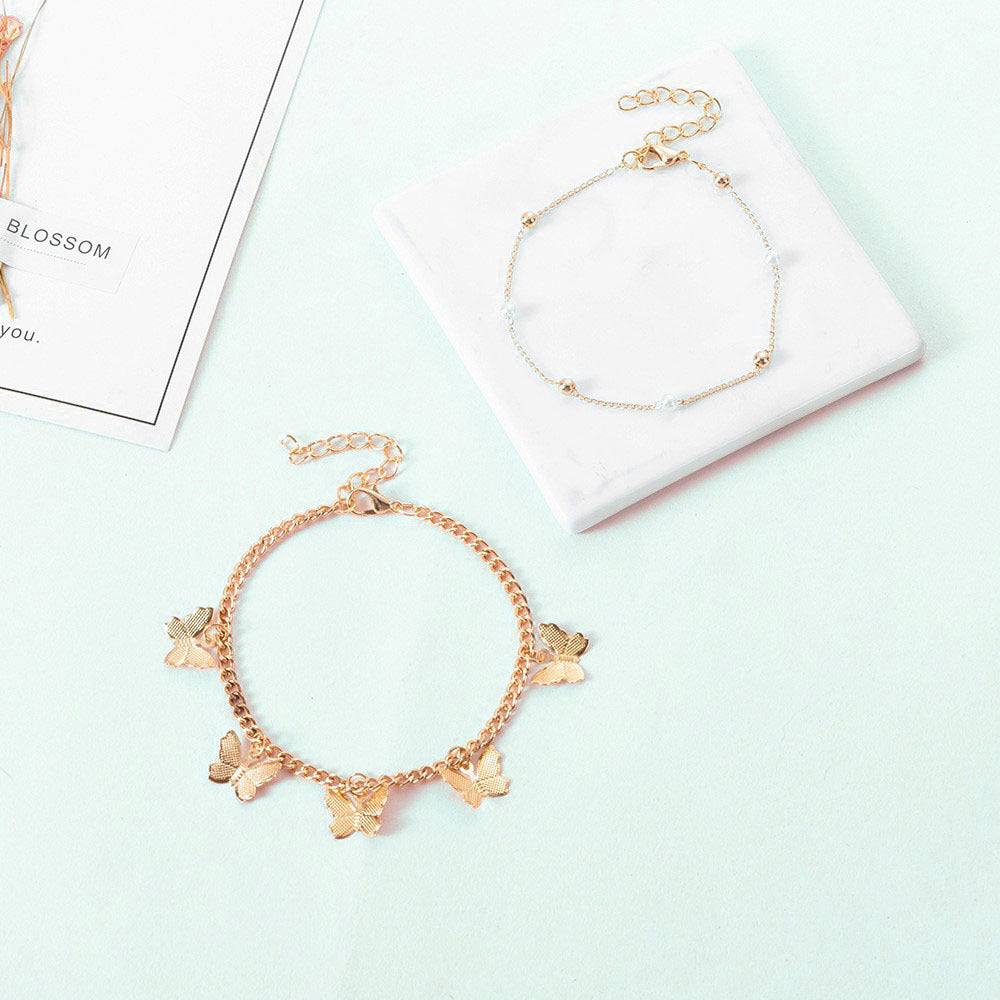 Vintage Feet Jewelry Anklets Chain