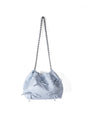 Commuter versatile chain bag, bow soft leather crossbody bag women, spring fashion shoulder crossbody bag