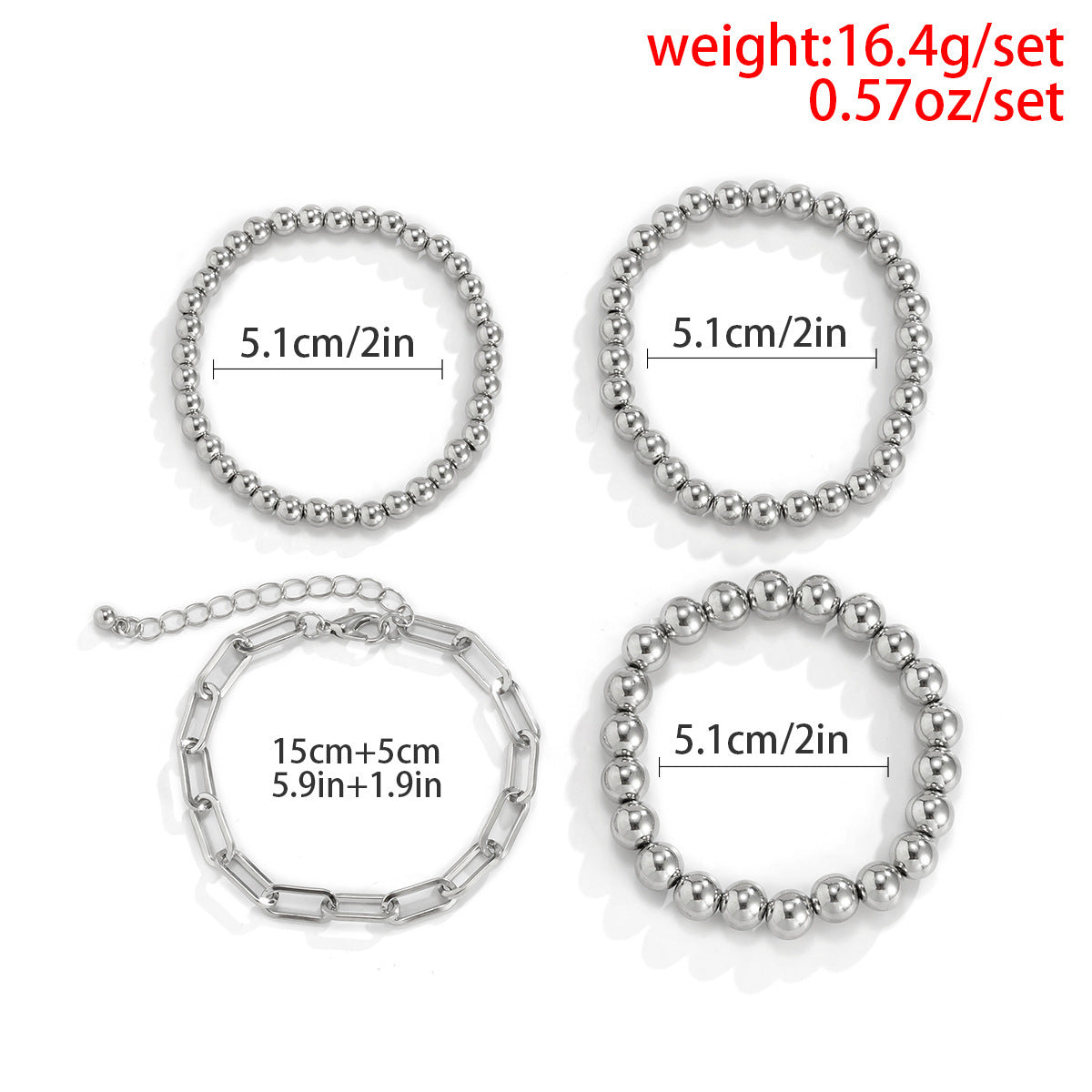 Beaded Stacking Bracelet for Women
