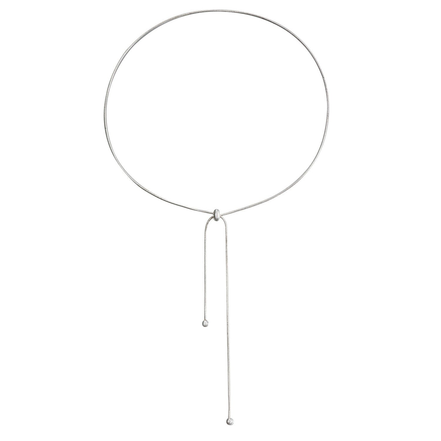 Women Metallic Long Tassel Chain Necklace Hand Jewelry