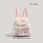 Autumn and winter fluffy backpack purse mini, fashionable female sweet plush backpack small, versatile student bag, toddler purse