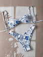 Printed Bikini Swimsuit for Women Sexy Two Piece Set Beach Vacation Swimwear