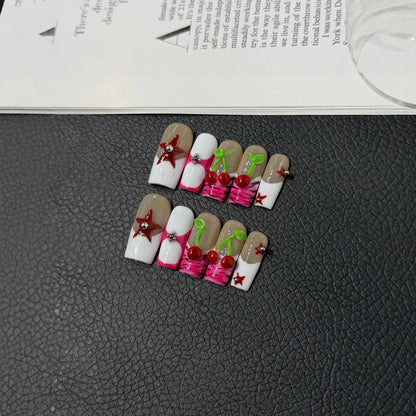 Handcrafted pinch cherry hand-painted niche light luxury wholesale