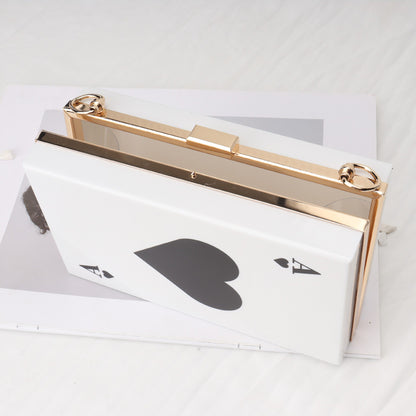Spade A Versatile Chain Bag, Crossbody Square Bag, Acrylic Box Bag, Evening Purse, Clutch Purse