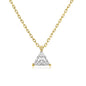 Single Zircon Pendant Necklace