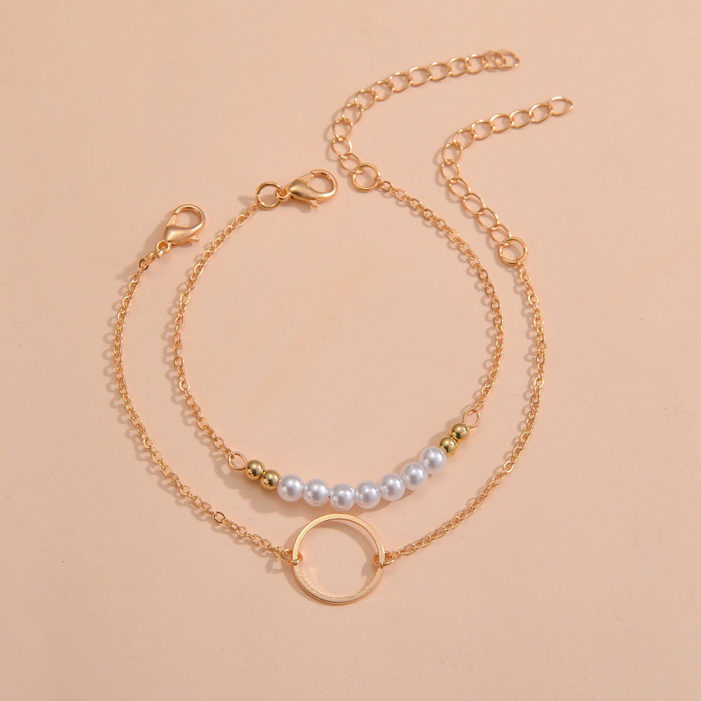 Circle Beads Ball Chain Bracelet