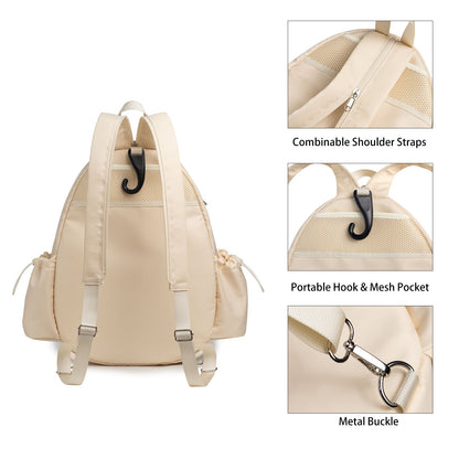 Crossbody lightweight multifunctional unisex waterproof tennis racket bag, tennis badminton backpack purse,