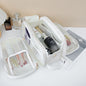 Makeup bag with compartments, Multifunctional cosmetic bag women's large capacity, portable storage bag, partition travel toilet bag, makeup bag organizer,