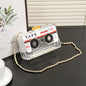 Tape Chain Clutch Purse, Clutch Purse, Clutch Purse Casual, Clutch Purse Party, Prom Bag