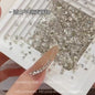 1061 Mini 1.5 * 3 rhombus zircon nail diamond, small flat bottom micro zirconium horse eye nail jewelry for press on nails