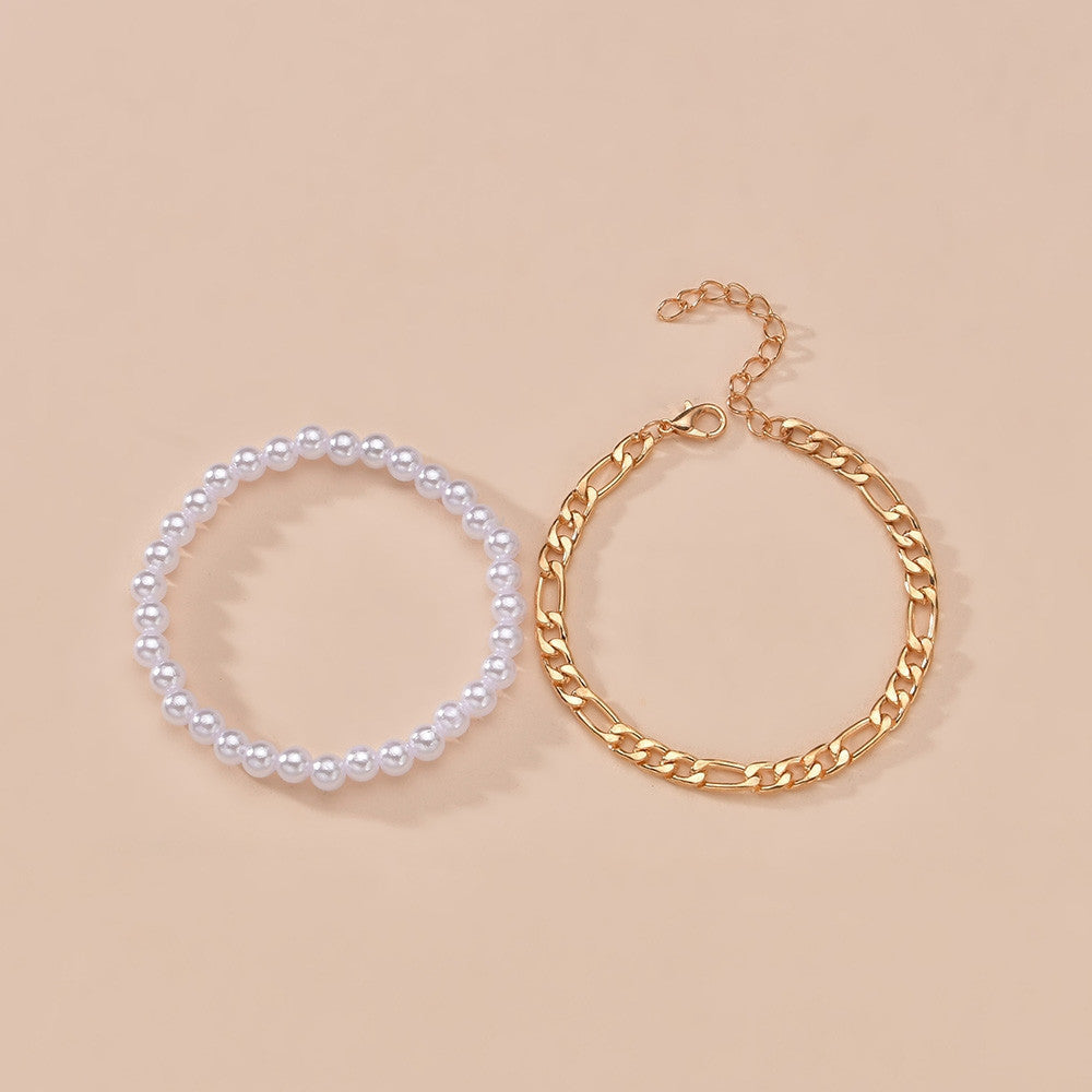 Fashion Charm Pearl Chain Bracelet