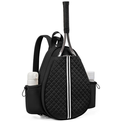Crossbody lightweight multifunctional unisex waterproof tennis racket bag, tennis badminton backpack purse,