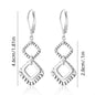 Brass real gold electroplating niche light luxury karst pleated earrings women's earrings