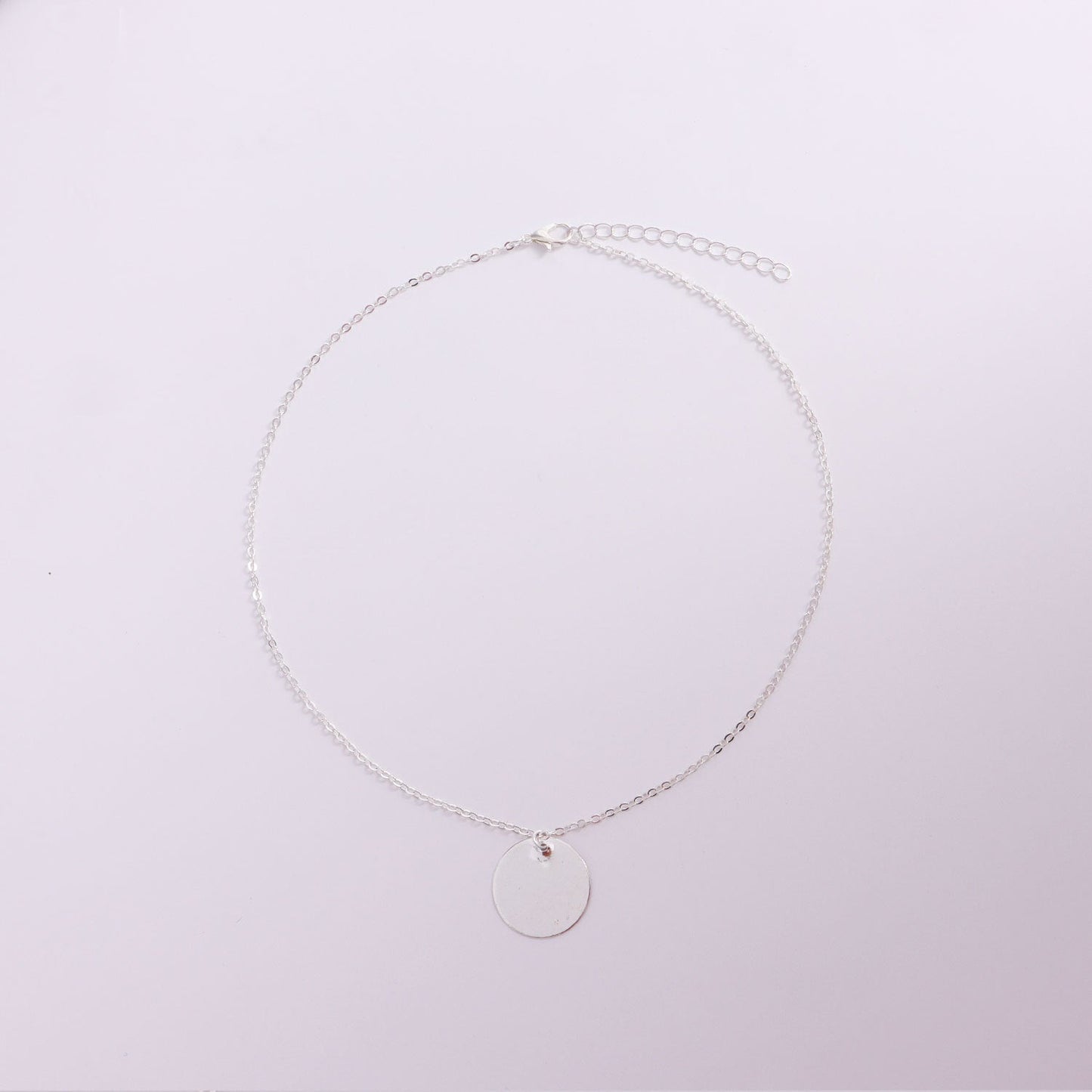 Disc Charm Pendant Necklace