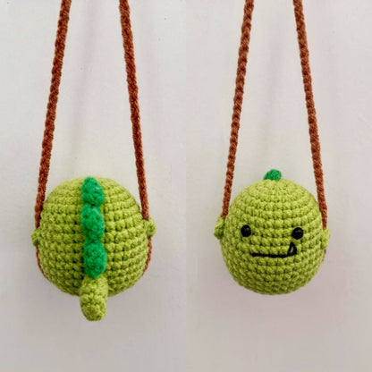 Car plant pendant Car decoration Rearview mirror pendant Creative wool in the car