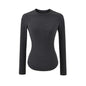 Hourglass Waist Long Sleeve T-Shirt beige