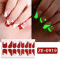 Christmas luminous nail polish film nail sticker, hot-selling Christmas tree adhesive nail sticker