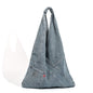 Washed denim hobo bag, shoulder shoulder bag, large capacity tote shoulder bag, handbag versatile