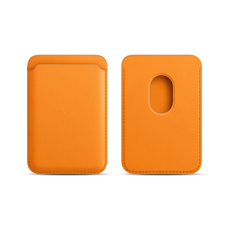 Applicable to Apple 15Magsafe magnetic card bag iPhone mobile phone card bag card holder PU magnetic suction