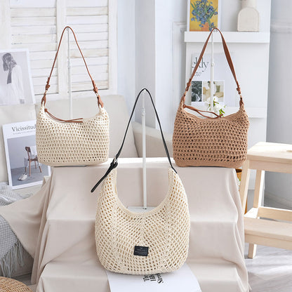 Versatile Casual Vacation Beach Bag - Fashion Shoulder Crossbody Purse